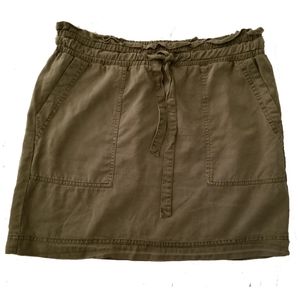 Vince Camuto Elmira Tencel Army Green Skirt